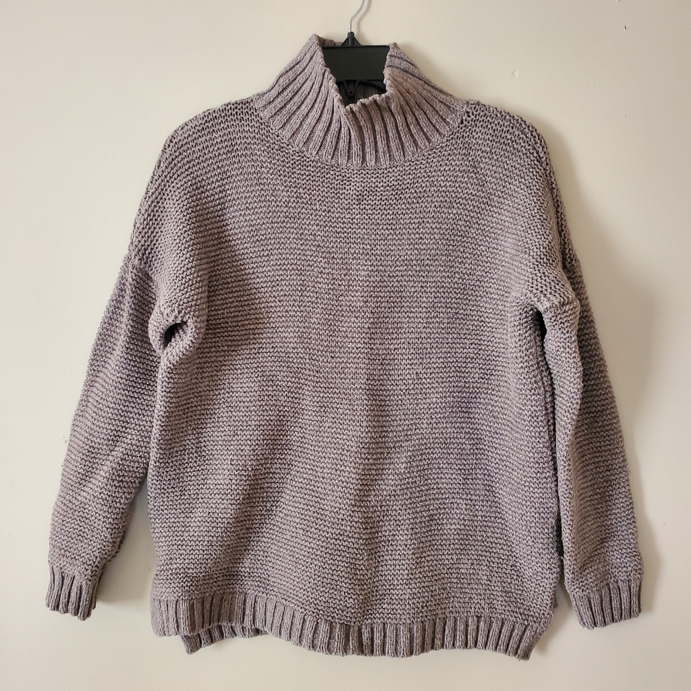 Marine Layer Turtleneck Taupe Knit Sweater Size Medium